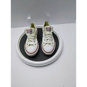 Converse Chuck Taylor All Star Low Top White Canvas Sneakers Size 1.5 Unisex Cas